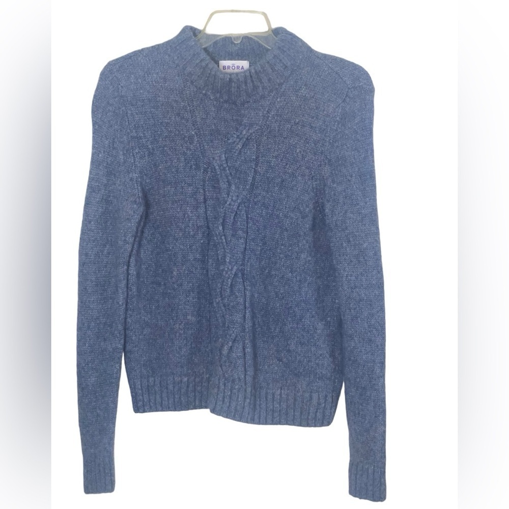 Brora Alpaca Cable Knot Jumper Sweater. Size 12-14 GUC - Picture 3 of 11